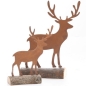 Preview: Hirsch auf Stand, naturrost, 1