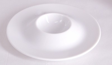 EIERBECHER MIT ABLAGE WEIß