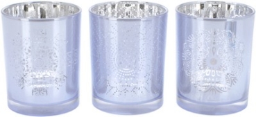 TEELICHTHALTER GRAU 10*12 CM