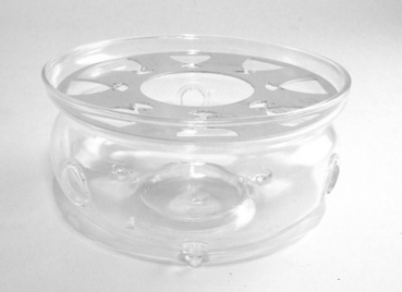 TEEWÄRMER GLAS MIT FUß
