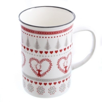 Becher, Winterdekor, 8 x 11,5