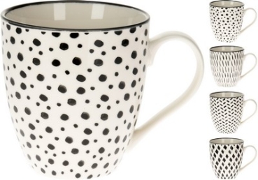 BECHER 560 ML 4 SORTIERT