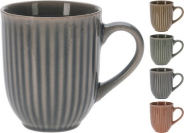 BECHER TONWARE 400 ML 4 FARBIG