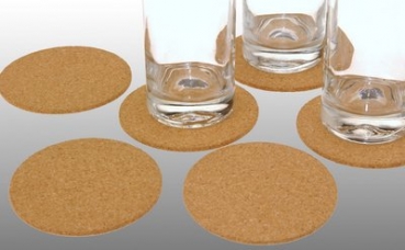 UNTERSETZER KORK 6-SET 10CM
