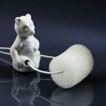 TROPFENFÄNGER BÄR UNI WEIß