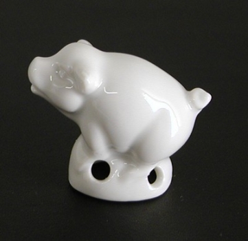 TROPFENFÄNGER SCHWEIN UNI WEIß