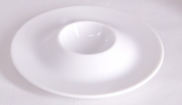 EIERBECHER MIT ABLAGE WEIß