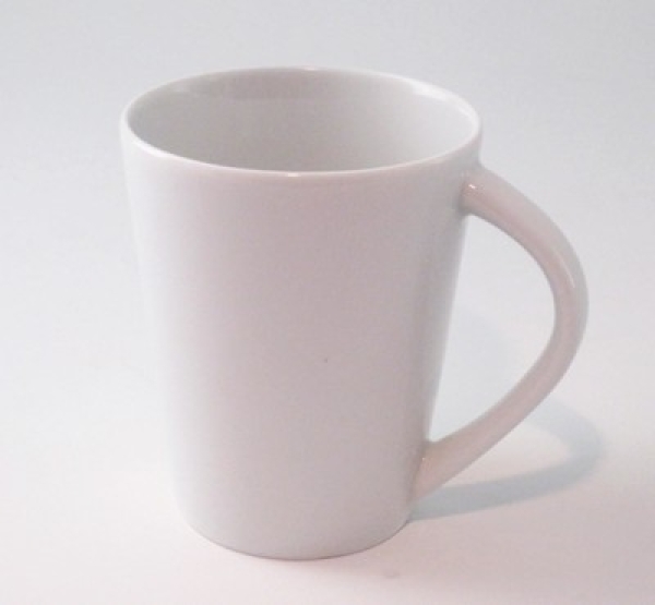 BECHER "V" UNI WEIßH10CM #318