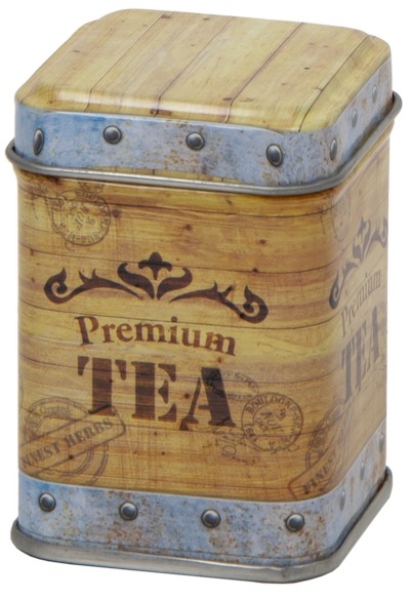 Tea Chest viereckige 50 g Dose