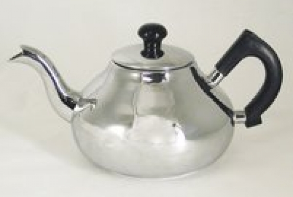 Teapot chrome -plated 1l 6 cups