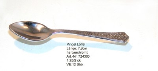 PINGELLÖFFEL 7.5CM CHROM