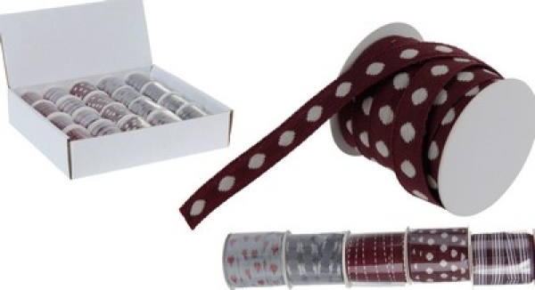 GESCHENKEBAND 5 M 6 SORT.