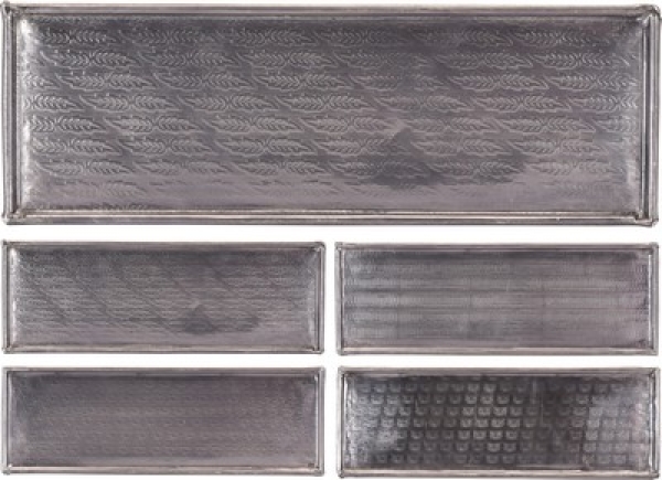 TABLETT 35X12 CM ALU SCHWARZ/G