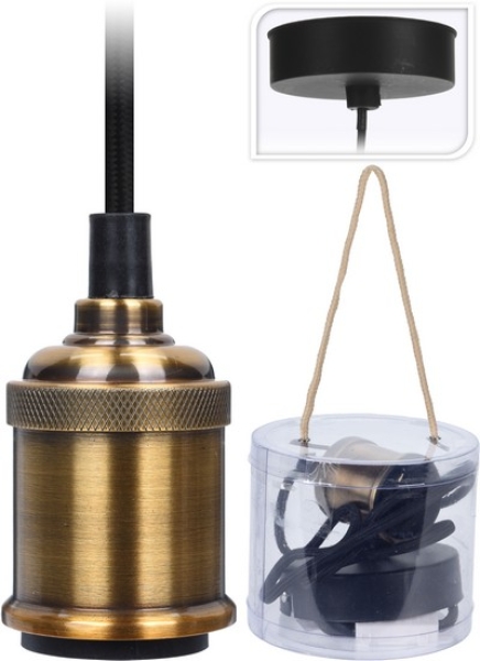 HÄNGELAMPE 8 CM GOLD E27/40W