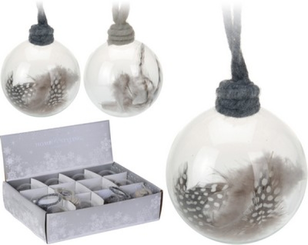 WEIHNACHTSKUGEL 8 CM 2 SORTIER