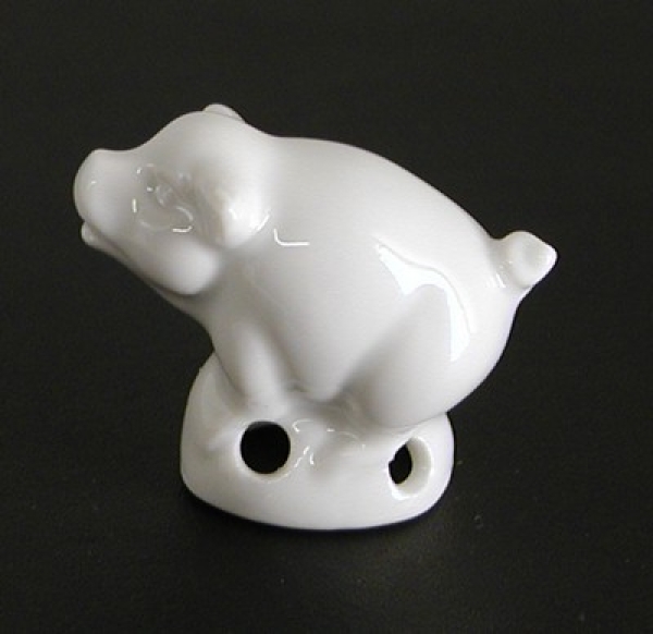 TROPFENFÄNGER SCHWEIN UNI WEIß