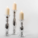 Kerzenhalter, silber, rund, 28