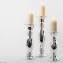 Kerzenhalter, silber, rund, 35