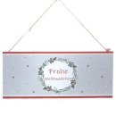 Schild 'Frohe Weihnachten