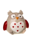 Spardose Eule, 2 sort., 10 x 8