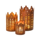 Windlicht 'Häuser',